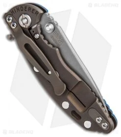 Hinderer Knives XM-18 Gen 6 Slicer Knife Blue G-10/Battle Bronze (3" Working) -Benchmadess Zone Hinderer Knives XM 18 Gen 6 Slicer Blue G 10 Battle Bronze Working K1081SGW00 BHQ 91062 jr side