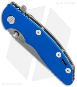 Hinderer Knives XM-18 3.0 Gen 6 Slicer Flipper Knife Blue G-10 (Working) -Benchmadess Zone Hinderer Knives XM 18 Gen 6 Slicer Blue G 10 Working K1081SGW00 BHQ 89405 jr spine