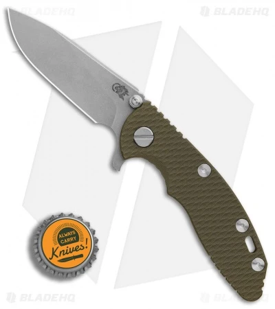 Hinderer XM-18 3.0 Gen 6 Slicer Knife OD Green G-10 Battle Bronze Ano (Working) 6 Hinderer XM-18 3.0 Gen 6 Slicer Knife OD Green G-10 Battle Bronze Ano (Working) - Image 4