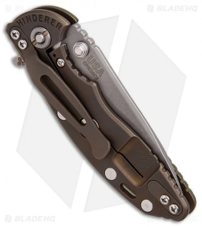 Hinderer XM-18 3.0 Gen 6 Slicer Knife OD Green G-10 Battle Bronze Ano (Working) 4 Hinderer XM-18 3.0 Gen 6 Slicer Knife OD Green G-10 Battle Bronze Ano (Working) - Image 2