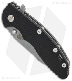 Hinderer Knives XM-18 3.5 Harpoon Spanto Knife Black G-10 (Working) -Benchmadess Zone Hinderer Knives XM 18 Harpoon Spanto black G10 working BHQ 76256 er spine