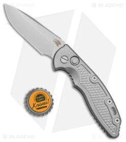 Hinderer Knives XM-18 3.5" Spear Point Automatic Knife Gray Titanium (Stonewash) 9 Hinderer Knives XM-18 3.5" Spear Point Automatic Knife Gray Titanium (Stonewash) -Benchmadess Zone Hinderer Knives XM 18 SP Auto Gray Ti SW BHQ 178838 jr bottlecap