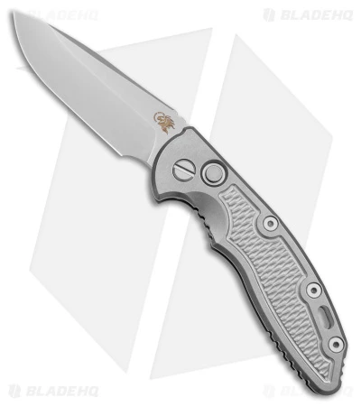 Hinderer Knives XM-18 3.5" Spear Point Automatic Knife Gray Titanium (Stonewash) 3 Hinderer Knives XM-18 3.5" Spear Point Automatic Knife Gray Titanium (Stonewash)