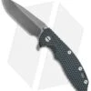 Hinderer Knives XM-18 3.5 Spear Point Flipper Black/Green (Battle Anthracite)