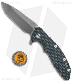 Hinderer Knives XM-18 3.5 Spear Point Flipper Black/Green (Battle Anthracite) -Benchmadess Zone Hinderer Knives XM 18 SP Black Green Battle Anthracite BHQ 75320 jr bottlecap