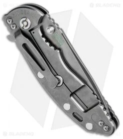 Hinderer Knives XM-18 3.5 Spear Point Flipper Black/Green (Battle Anthracite) -Benchmadess Zone Hinderer Knives XM 18 SP Black Green Battle Anthracite BHQ 75320 jr side