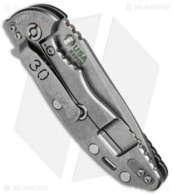 Hinderer Knives XM-18 3.5 Spanto 30th Anniversary Knife Black G-10 (Stonewash) -Benchmadess Zone Hinderer Knives XM 18 Spanto 30th Anniversary Black G 10 SW BHQ 82405 jr side