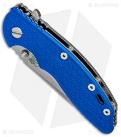 Hinderer Knives XM-18 3.5 Spanto 30th Anniversary Knife Blue G-10 (Stonewash) -Benchmadess Zone Hinderer Knives XM 18 Spanto 30th Anniversary Blue G 10 SW BHQ 82406 jr spine