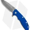 Hinderer Knives XM-18 3.5 Spanto 30th Anniversary Knife Blue G-10 (Working)