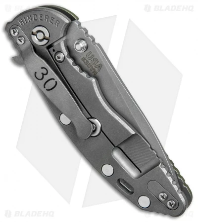 Hinderer Knives XM-18 3.5 Spanto 30th Anniversary Knife OD Green G-10 (Working) 5 Hinderer Knives XM-18 3.5 Spanto 30th Anniversary Knife OD Green G-10 (Working) - Image 3
