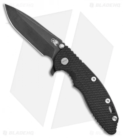 Hinderer Knives XM-18 3.5" Spanto Knife Black G-10 Battle Black Ti (Battle 20CV) 3 Hinderer Knives XM-18 3.5" Spanto Knife Black G-10 Battle Black Ti (Battle 20CV)