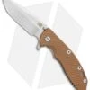 Hinderer Knives XM-18 3.5 Spanto Flipper Coyote Brown G-10 (Stonewash)