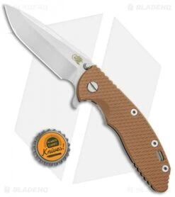 Hinderer Knives XM-18 3.5 Spanto Flipper Coyote Brown G-10 (Stonewash) -Benchmadess Zone Hinderer Knives XM 18 Spanto Coyote Brown G 10 SW BHQ 35659 jr bottlecap