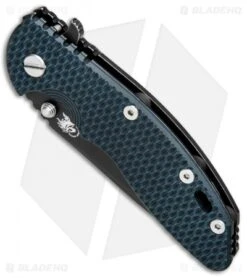 Hinderer Knives XM-18 3.5 Spanto Knife Dark Green/Black G-10 (Battle Black) -Benchmadess Zone Hinderer Knives XM 18 Spanto Dark Green Black G 10 Battle Black BHQ 82413 jr spine