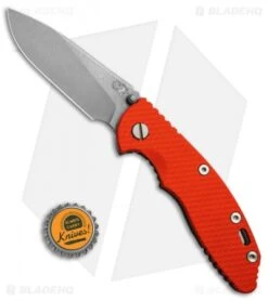 Hinderer Knives XM-18 3.5 Slicer Frame Lock Orange G-10 (Working) -Benchmadess Zone Hinderer Knives XM 18 slicer working orange G10 sw BHQ 70953 er size