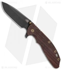 Hinderer Knives XM-24 4.0 Spear Point Vintage Series Knife Textured Walnut Black