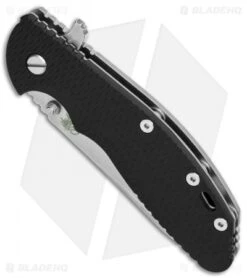 Hinderer Knives XM-24 4.0 Sheepsfoot Flipper Knife Black G-10 (Stonewash) -Benchmadess Zone Hinderer Knives XM 24 4.0 Sheepsfoot Flipper Black G 10 SW BHQ 115953 jr spine