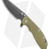 Hinderer Knives XM-24 4.0 Sheepsfoot Flipper Knife OD G-10 Battle Black (DLC)