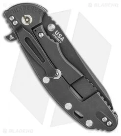 Hinderer Knives XM-24 4.0 Sheepsfoot Flipper Knife OD G-10 Battle Black (DLC) -Benchmadess Zone Hinderer Knives XM 24 4.0 Sheepsfoot Flipper Knife OD G 10 Battle Black DLC BHQ 116334 LS Side