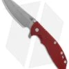 Hinderer Knives XM-24 4.0 Sheepsfoot Flipper Knife Battle Blue Red G-10 (WF)