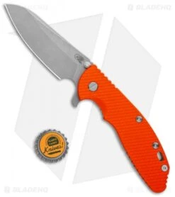 Hinderer Knives XM-24 4.0 Sheepsfoot Flipper Knife WF Orange G-10 (Working) -Benchmadess Zone Hinderer Knives XM 24 4.0 Sheepsfoot Orange G 10 Working BHQ 115962 jr bottlecap