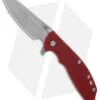 Hinderer Knives XM-24 4.0 Sheepsfoot Flipper Knife WF Red G-10 (Working) -Benchmadess Zone Hinderer Knives XM 24 4.0 Sheepsfoot Red G 10 Working BHQ 115966 jr