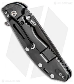 Hinderer Knives XM-24 4.0 Spanto Flipper Knife Grey G-10 (SW Black DLC) 8 Hinderer Knives XM-24 4.0 Spanto Flipper Knife Grey G-10 (SW Black DLC) -Benchmadess Zone Hinderer Knives XM 24 4.0 Spanto Gray G 10 SW Black DLC BHQ 95965 jr side