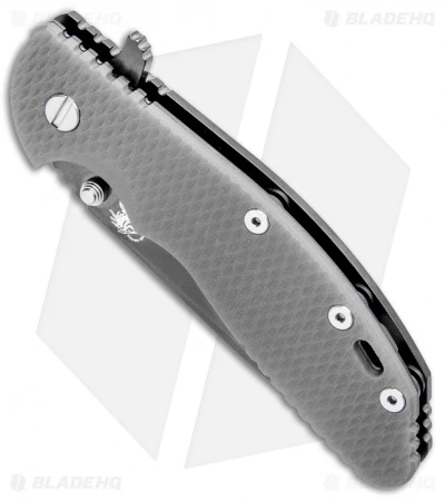 Hinderer Knives XM-24 4.0 Spanto Flipper Knife Grey G-10 (SW Black DLC) 4 Hinderer Knives XM-24 4.0 Spanto Flipper Knife Grey G-10 (SW Black DLC) - Image 2