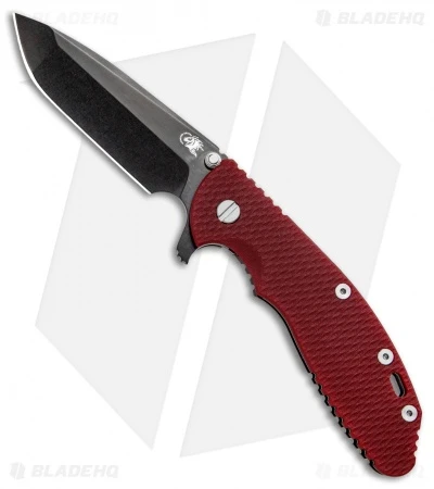 Hinderer Knives XM-24 4.0 Spanto Flipper Knife Red G-10 (SW Black DLC) 3 Hinderer Knives XM-24 4.0 Spanto Flipper Knife Red G-10 (SW Black DLC)