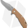 Hinderer Knives XM-24 Frame Lock Knife Coyote G-10/Bronze Ti (4" SW Bowie)