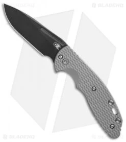 Hinderer Knives XM Slippy Slicer Slip Joint Knife Gray G-10 (3" Black SW)