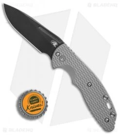 Hinderer Knives XM Slippy Slicer Slip Joint Knife Gray G-10 (3" Black SW) -Benchmadess Zone Hinderer Knives XM Slippy Slicer Gray G10 SW DLC BHQ 88567 er bottlecap