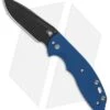 Hinderer Knives XM Slippy Spanto Slip Joint Knife Blue G-10 (3" Black SW)