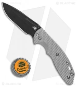 Hinderer Knives XM Slippy Spanto Slip Joint Knife Gray G-10 (3" Black SW) -Benchmadess Zone Hinderer Knives XM Slippy Spanto Gray G10 Black SW BHQ 88558 er bottlecap