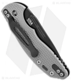 Hinderer Knives XM Slippy Spanto Slip Joint Knife Gray G-10 (3" Black SW) -Benchmadess Zone Hinderer Knives XM Slippy Spanto Gray G10 Black SW BHQ 88558 er side