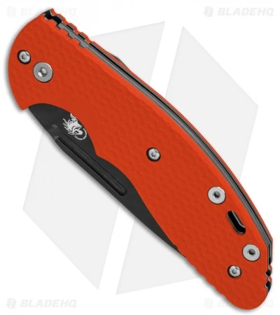 Hinderer Knives XM Slippy Spanto Slip Joint Knife Orange G-10 (3" Black SW) 5 Hinderer Knives XM Slippy Spanto Slip Joint Knife Orange G-10 (3" Black SW) - Image 3