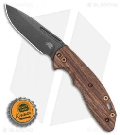 Hinderer Knives XM Slippy Spearpoint Slip Joint Knife Vintage Smooth (3" Black) -Benchmadess Zone Hinderer Knives XM Slippy Spearpoint Slip Joint Knife Vintage Smooth 3in Black BHQ 115205 LS Bottlecap