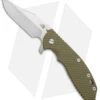 Hinderer Knives XM-24 Frame Lock Knife OD Green G-10/Bronze Ti (4" SW Bowie) -Benchmadess Zone Hinderer Tri Way Bowie OD Green G 10 Bronze SW BHQ 140381 jr