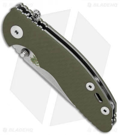 Hinderer XM-18 3.0 Skinny Slicer Flipper Knife OD Green G-10 (Stonewash) 4 Hinderer XM-18 3.0 Skinny Slicer Flipper Knife OD Green G-10 (Stonewash) - Image 2