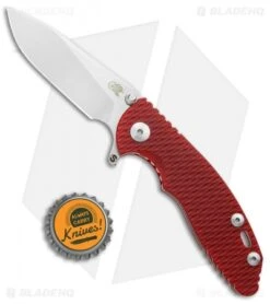 Hinderer XM-18 3.0 Skinny Slicer Flipper Knife Red G-10 (Stonewash) -Benchmadess Zone Hinderer XM 18 3.0 Skinny Slicer Red G 10 SW BHQ 98638 jr bottlecap