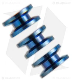Hinderer Knives XM-18 3.0 Standoffs - Blue Titanium -Benchmadess Zone Hinderer XM 18 3.0 Standoffs Blue K2201001BL BHQ 68270 jr side