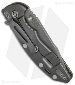 Hinderer Knives XM-18 3.5 Harpoon Spanto Knife OD Green G-10 (CPM20CV Working) -Benchmadess Zone Hinderer XM 18 3.5 Harpoon Spanto G 10 OD Green Ti Working BHQ 68556 jr side