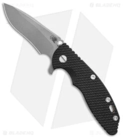 Hinderer XM-18 3.5 Recurve Flipper Knife Black G-10/Battle Bronze (Stonewash)