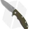 Hinderer XM-18 3.5 Slicer Knife OD Green G-10/Blue Ano (3.5" Stonewash) -Benchmadess Zone Hinderer XM 18 3.5 Slicer OD Green G 10 Blue Anodized Battle BHQ 134772 jr