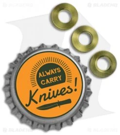 Hinderer Knives XM-18 3.5 Standoffs - Brass -Benchmadess Zone Hinderer XM 18 3.5 Standoffs Brass K220210500 BHQ 68279 jr bottlecap