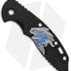 Hinderer XM-18 3.5" Horse Logo Replacement Handle Scale (Black/Blue Ti)