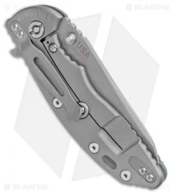 Hinderer XM-18 3.5" Skinny Sheepsfoot Flipper Knife Blue/Black G-10 (Working) -Benchmadess Zone Hinderer XM 18 3.5in Skinny Sheepsfoot Blue Black G 10 Working Finish BHQ 101856 jr side