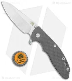 Hinderer XM-18 3.5" Skinny Sheepsfoot Flipper Knife Dark Gray G-10 (Stonewash) -Benchmadess Zone Hinderer XM 18 3.5in Skinny Sheepsfoot Dark Grey G 10 SW BHQ 100999 jr bottlecap