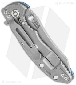 Hinderer Knives XM-18 3.0 Skinner Tri-Way Frame Lock Knife Blue G-10 (Working) -Benchmadess Zone Hinderer XM 18 3in Gen 5 Skinner Blue G 10 Working BHQ 122136 jr side