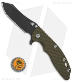 Hinderer XM-18 3.5 Gen 6 Skinner Knife OD Green G-10 (Black Stonewash) -Benchmadess Zone Hinderer XM 18 Gen 6 Skinner OD Green G10 Black SW BHQ 88786 er bottlecap